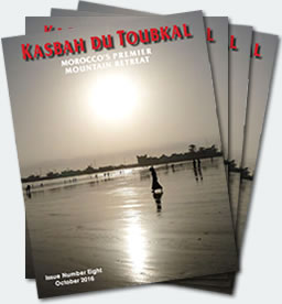 Covers of the eighth edition of the Kasbah du Toubkal magazine