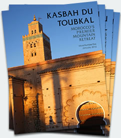 Covers of the fifth edition of the Kasbah du Toubkal magazine