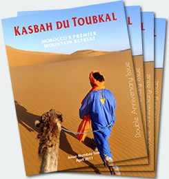Covers of the tenth edition of the Kasbah du Toubkal magazine