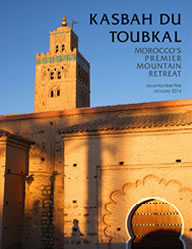 The cover of the fifth edition of the Kasbah du Toubkal magazine