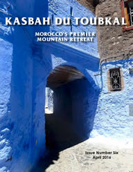 The cover of the sixth edition of the Kasbah du Toubkal magazine