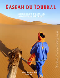 The cover of the tenth edition of the Kasbah du Toubkal magazine