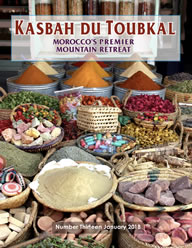 The cover of the thirteenth edition of the Kasbah du Toubkal magazine